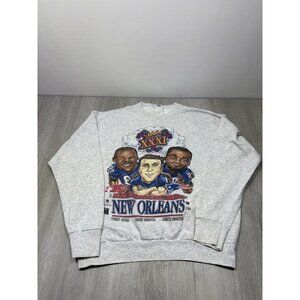 Super Bowl XXXI Sweatshirt XL New England Patriots Drew Bledsoe Curtis Martin +